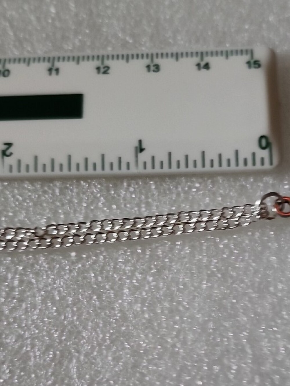 Hand Crafted Silver Tone Cross Bracelet / Anklet - Picture 4 of 6